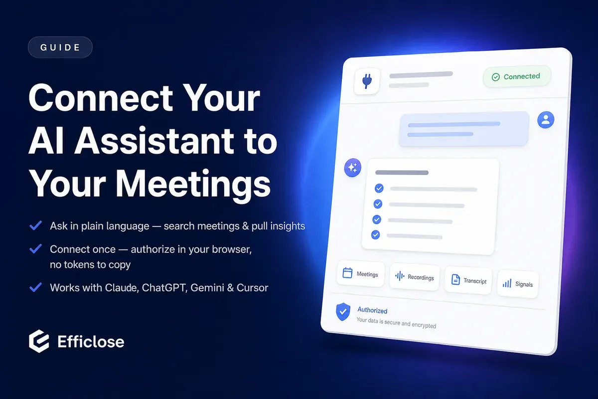 Connect Claude, ChatGPT & Gemini to Your Meetings (MCP)