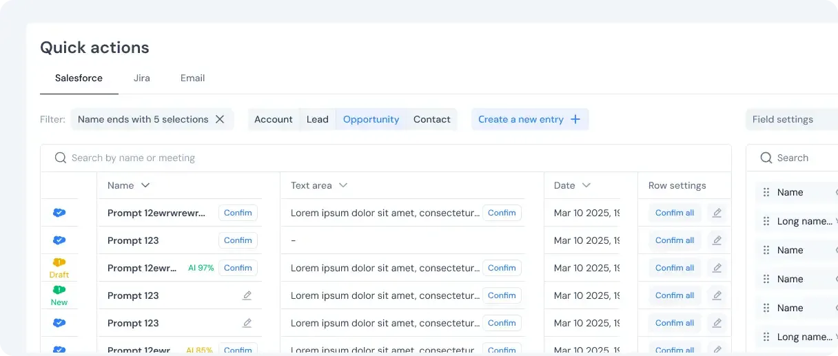 EffiClose sales insights dashboard